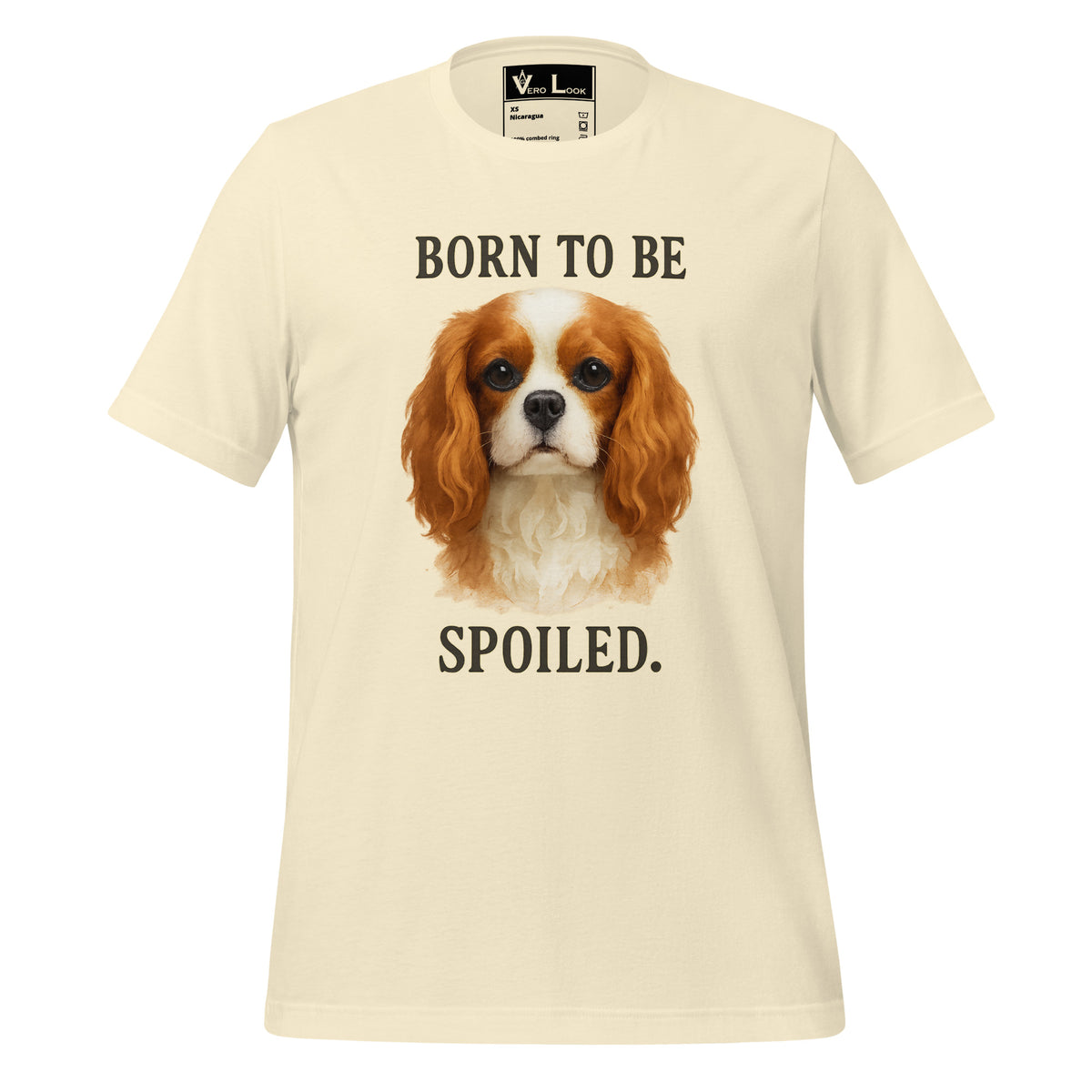 Cavalier King Charles Spaniel "Born to Be Spoiled" BC Tee W3