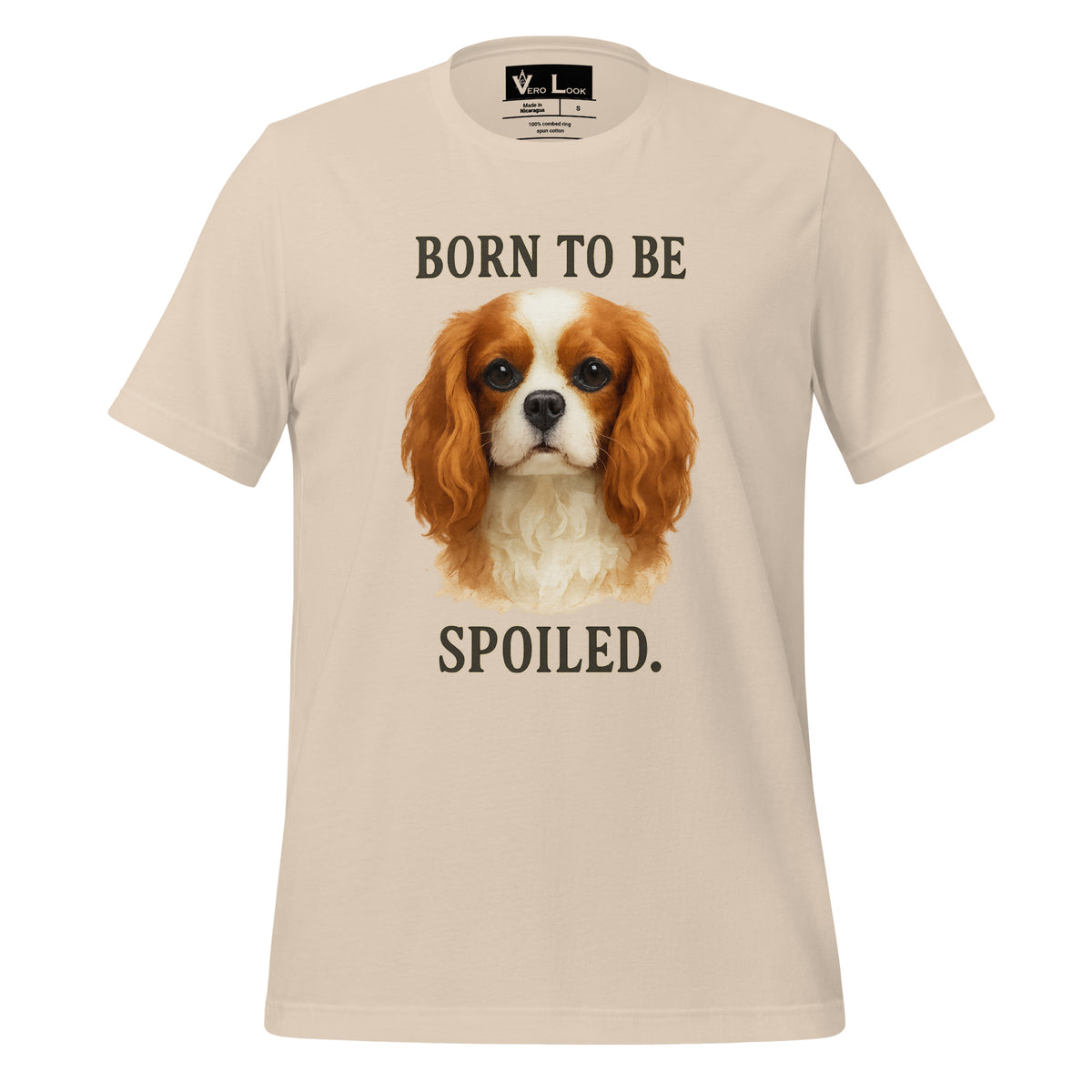 Cavalier King Charles Spaniel "Born to Be Spoiled" BC Tee W3