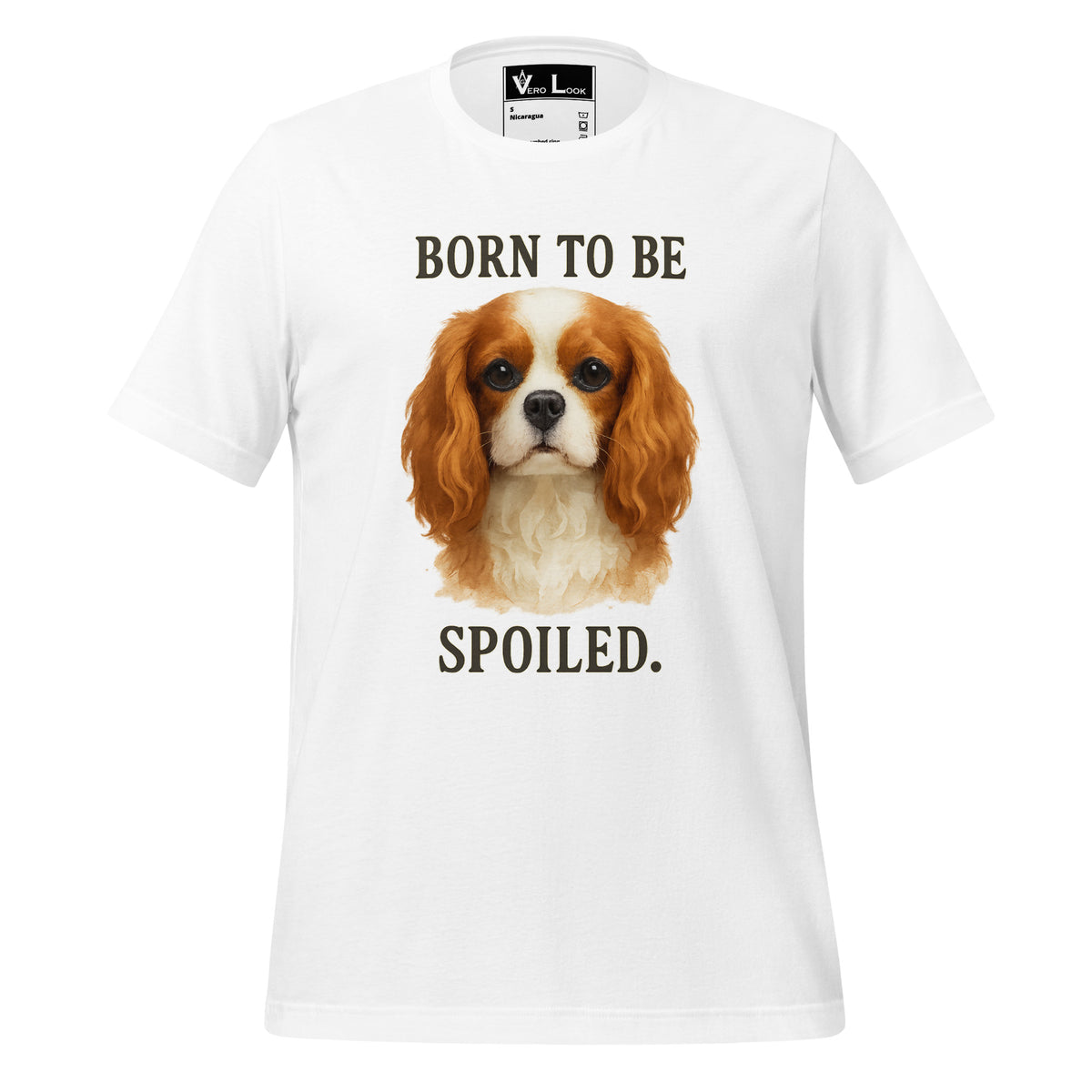 Cavalier King Charles Spaniel "Born to Be Spoiled" BC Tee W3
