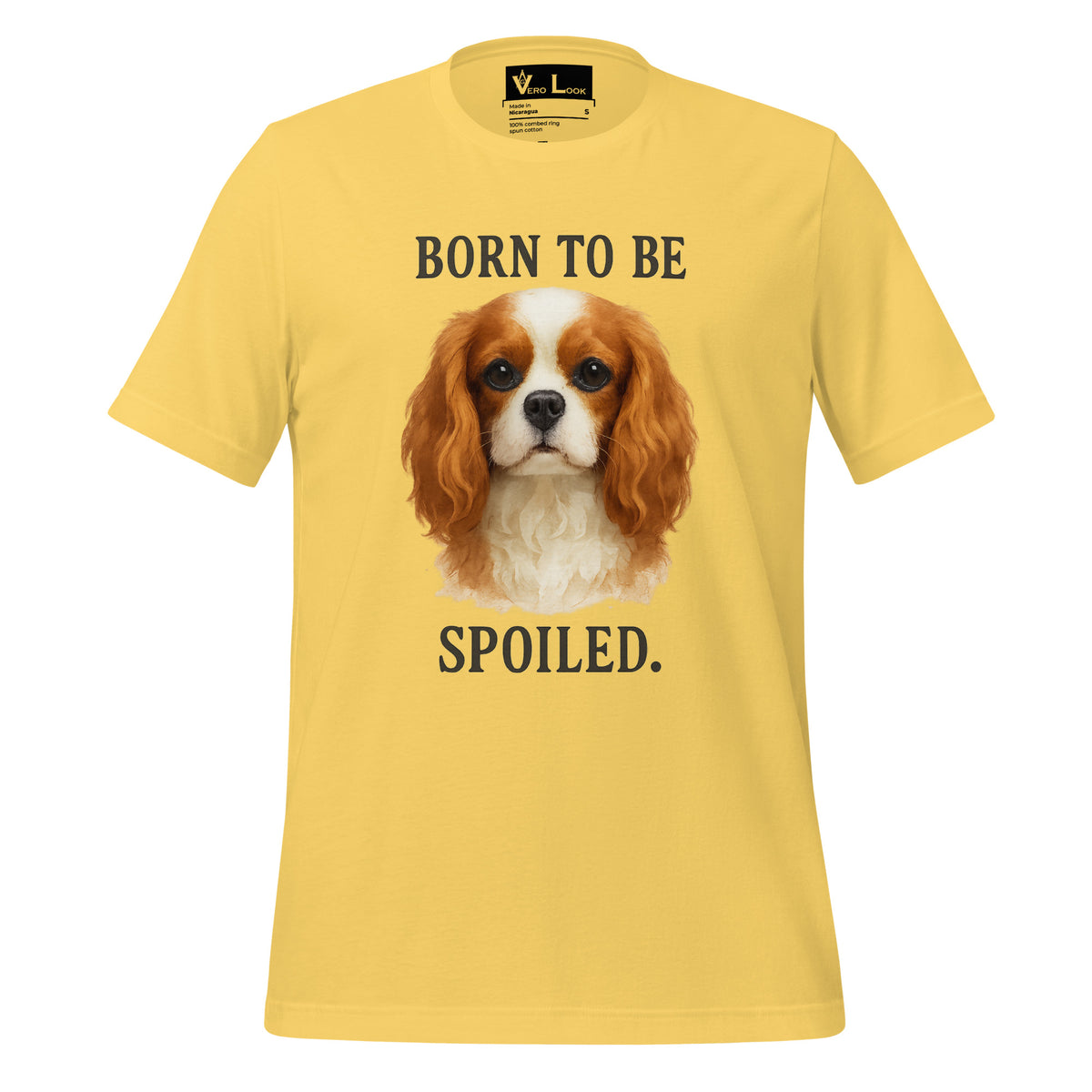 Cavalier King Charles Spaniel "Born to Be Spoiled" BC Tee W3